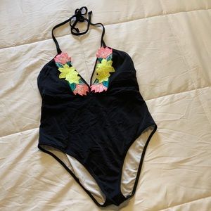 PINK one piece bathing suit